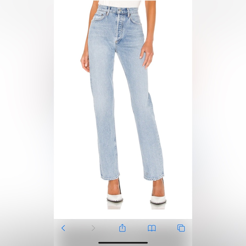 Agolde Lana Mid Rise Straight Size 28